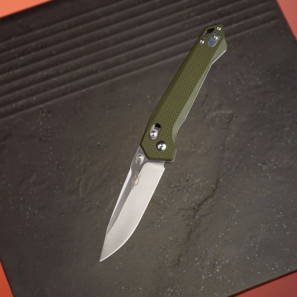 Нож складной туристический  Firebird FB7651 (8.3 см) 440С / G10 зеленый